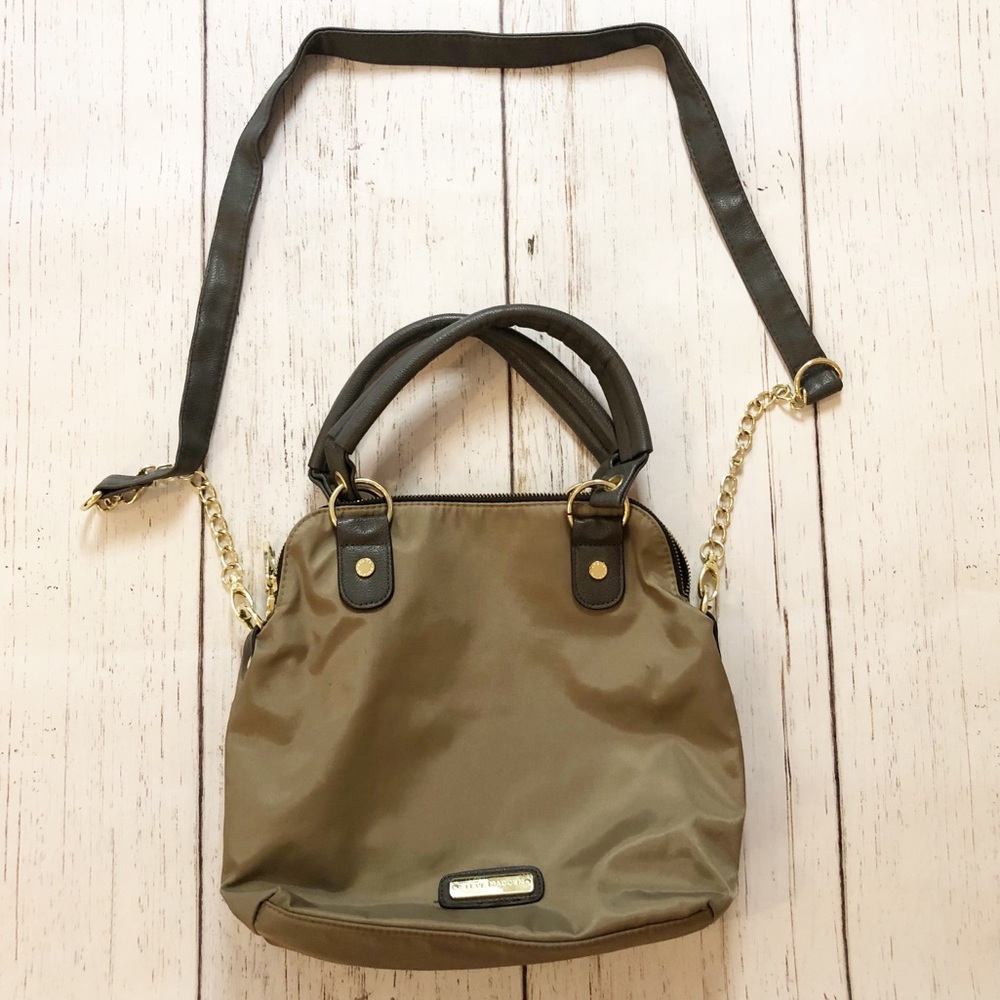 Steve Madden tan gray handbag crossbody medium